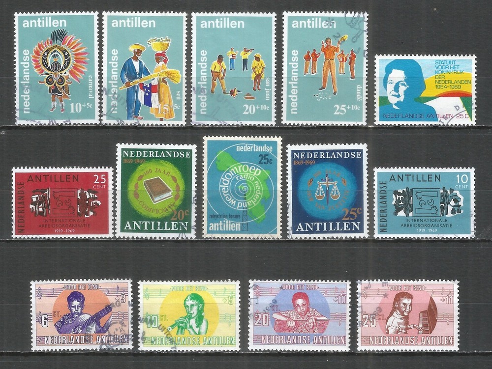 Netherlands Antilles Year Set 1969  used