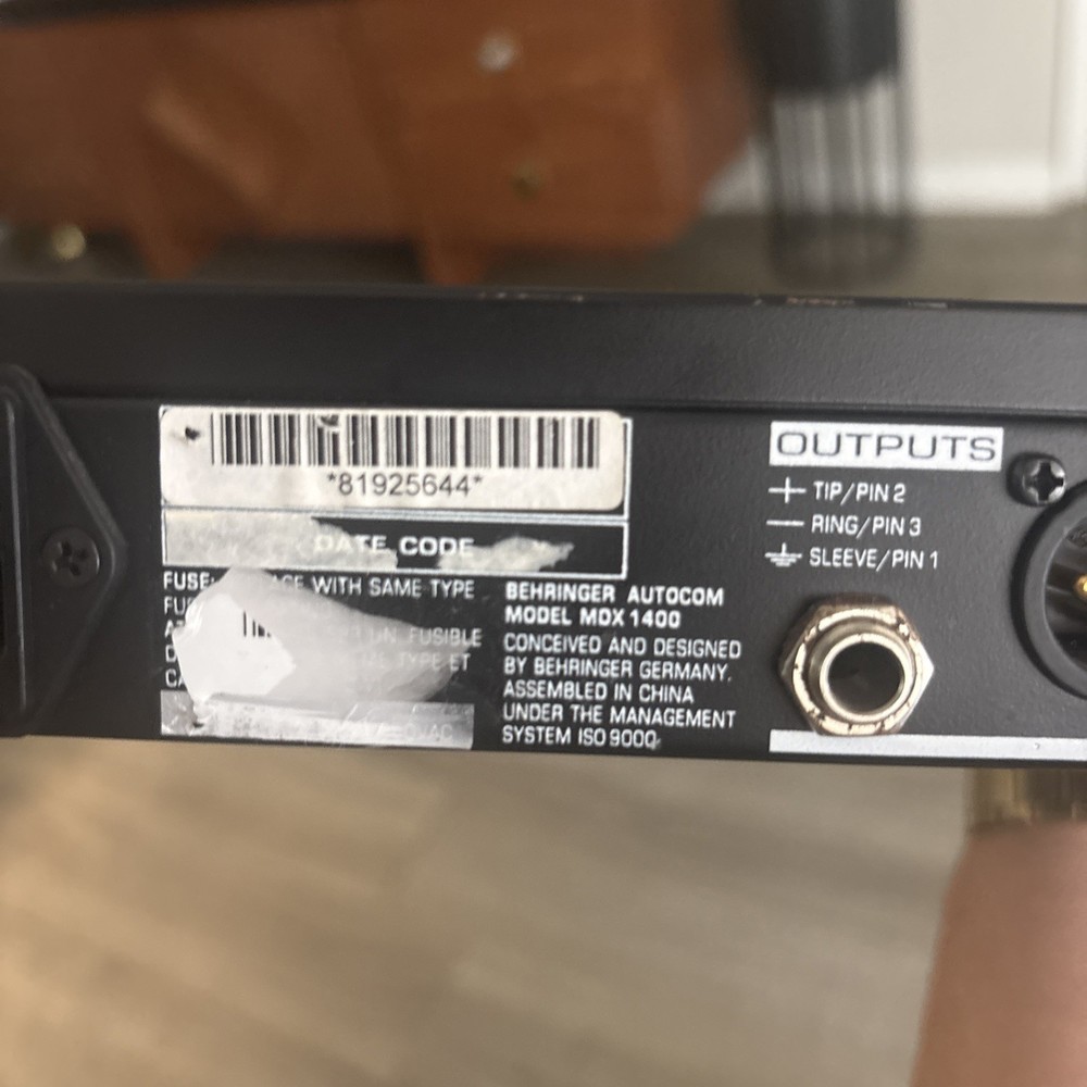 Behringer MDX1400 Autocom Pro Audio Interactive Dynamics Processor