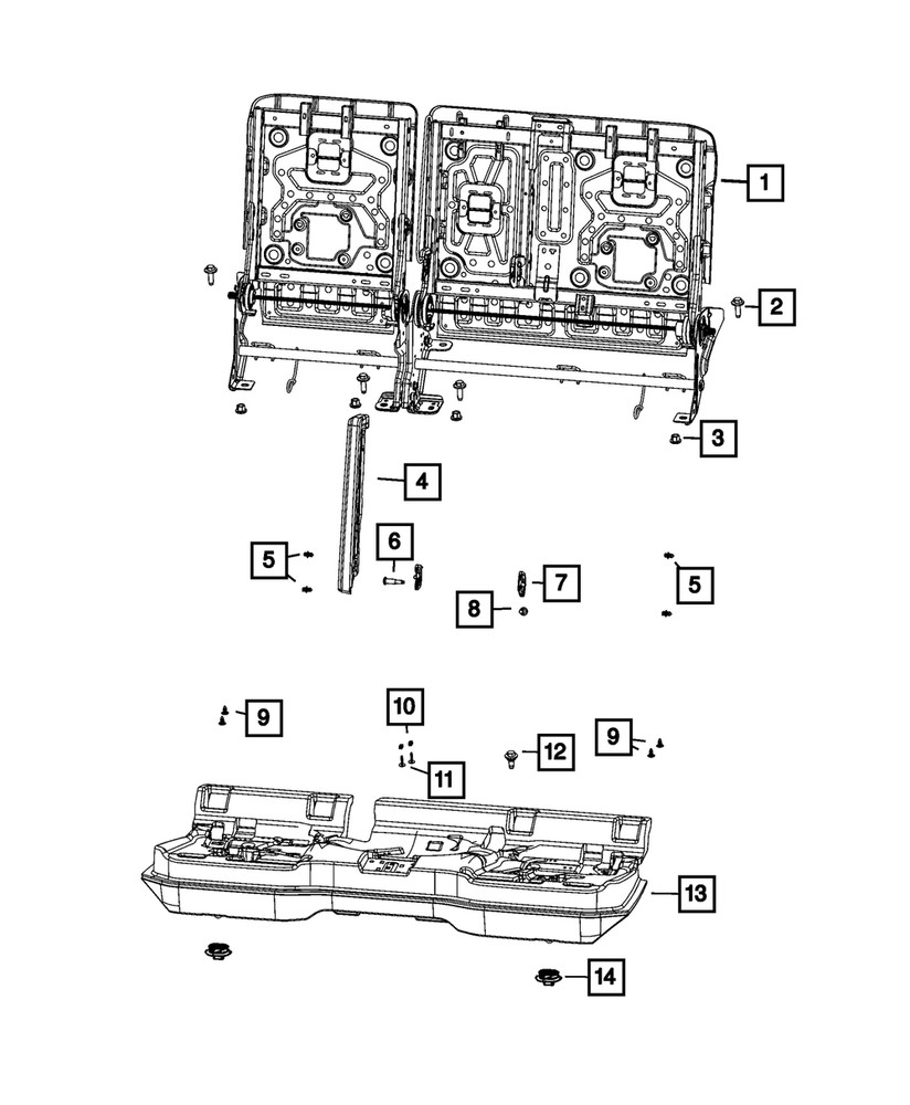 Genuine Mopar Armrest Bushing Left 68543851AA