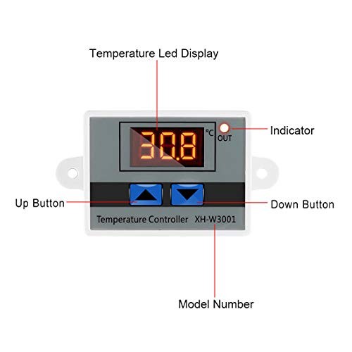 Digital LED Temperature Controller Module, XH-W3001 Thermostat Switch with 12V