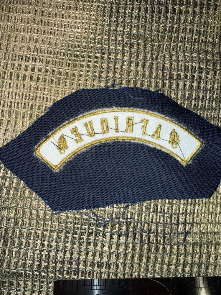 French Foreign Legion Pocket Patch Commandos Afgan War -AFRIQUE TAB