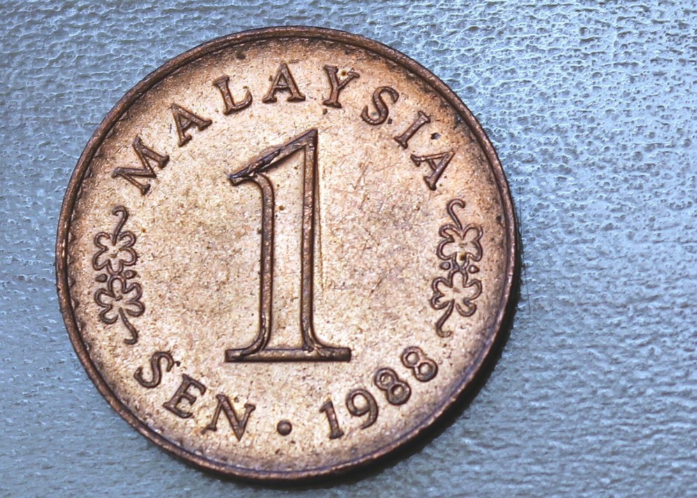 1988 Malaysia 1 Sen