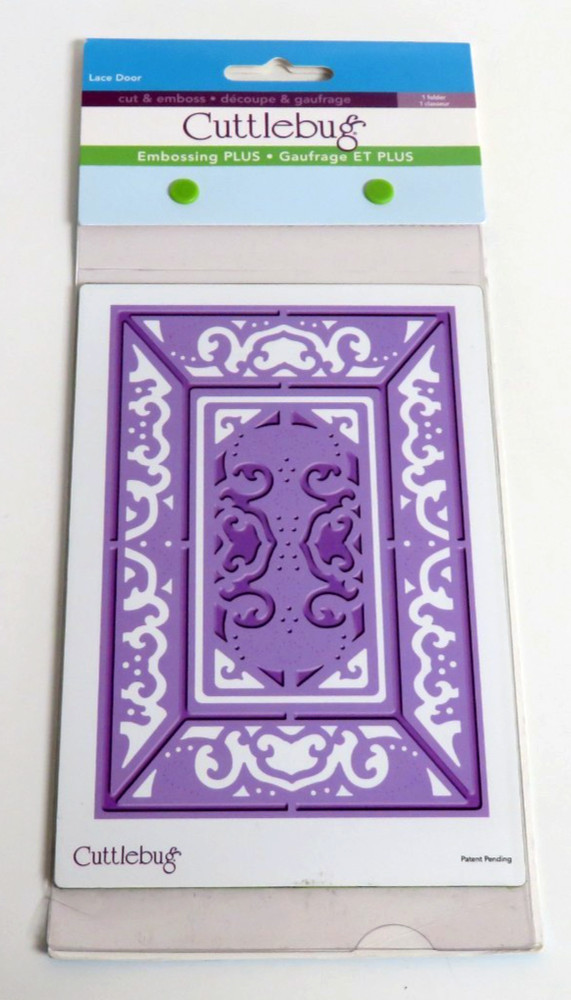 NEW Cuttlebug LACE DOOR EMBOSSING PLUS A2 Cut & Emboss Folder/Plates