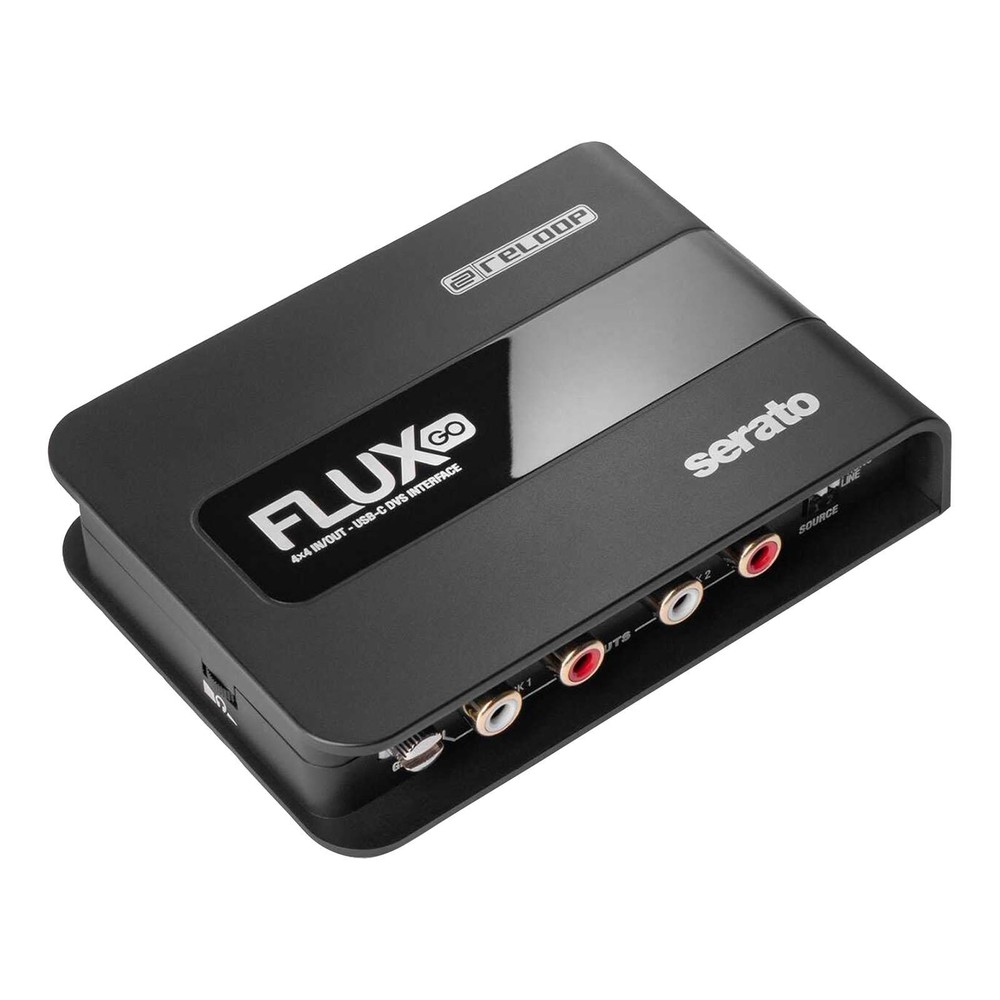 Reloop Flux Go Pocket-Sized 2-Channel (4x4) USB-C DVS Audio Interface