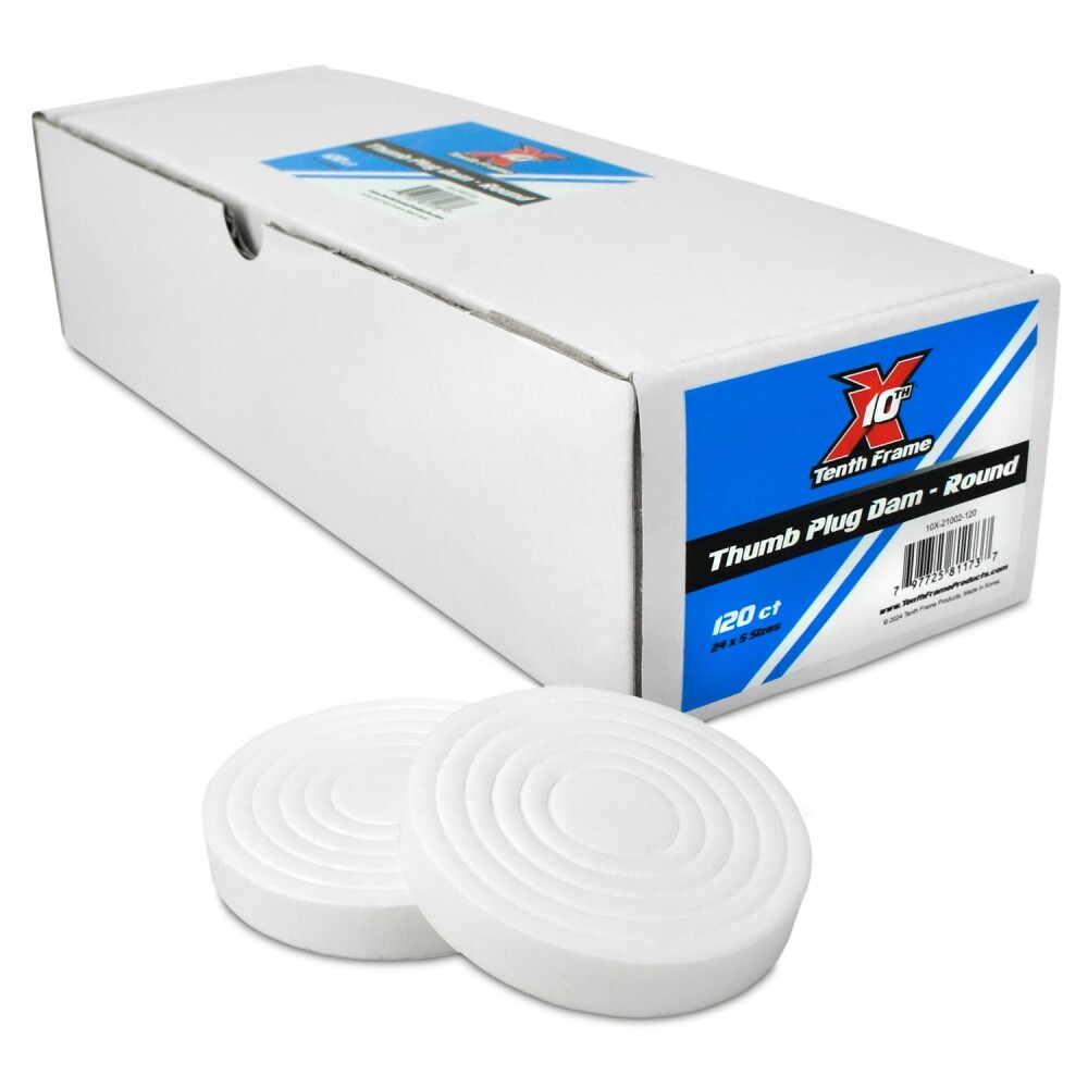 Tenth Frame Bowling Ball Thumb Plug Dams Round