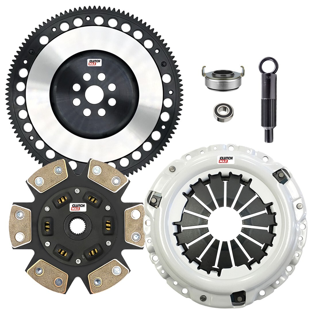 CLUTCHMAX STAGE 3 CLUTCH KIT+CHROMOLY FLYWHEEL FOR ACURA HONDA B16 B18 B20 HYDRO