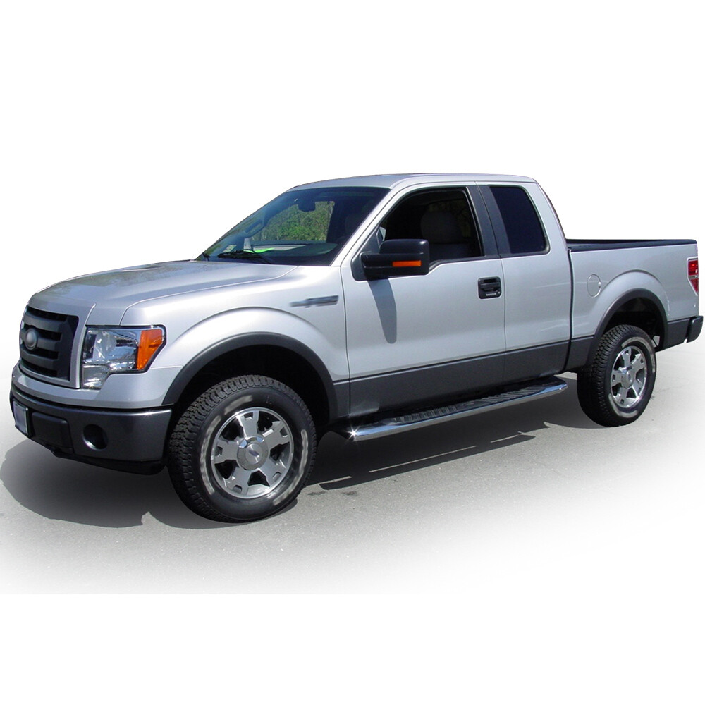 Fit For 2009-14 Ford F150 Replacement Fender Flares Wheel Protector Matte Black