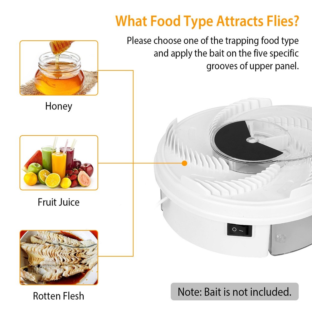 Automatic Electric Rotation Fly Trap Insect Catcher Flycatcher Killer Bug Zapper