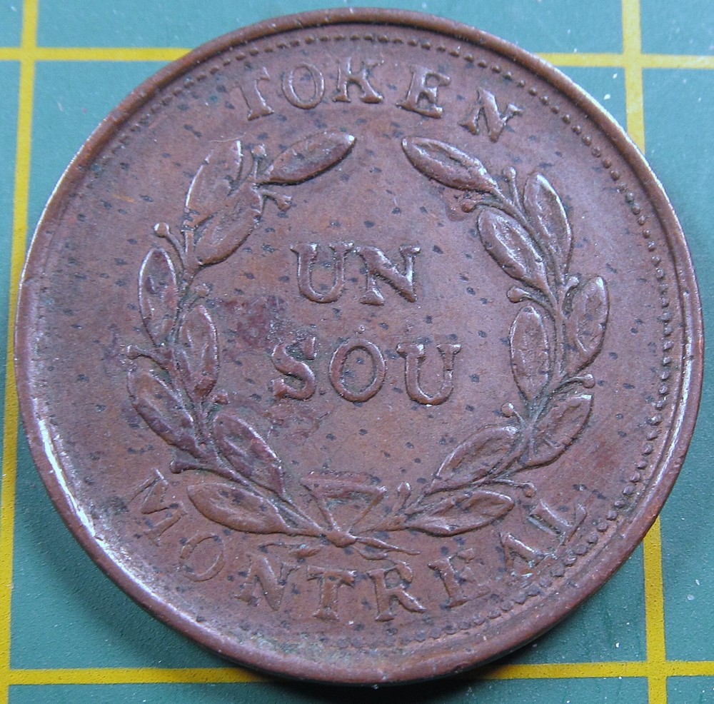 Lower Canada Un Sou Token LC-24A1