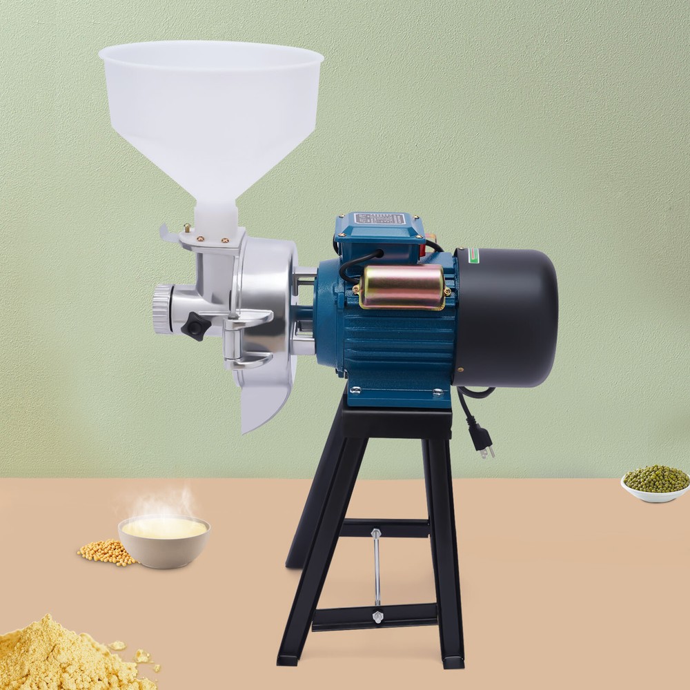 Commercial Corn Mill Grinder Electric Grain Corn Feed Wheat Grind Machine 2200W