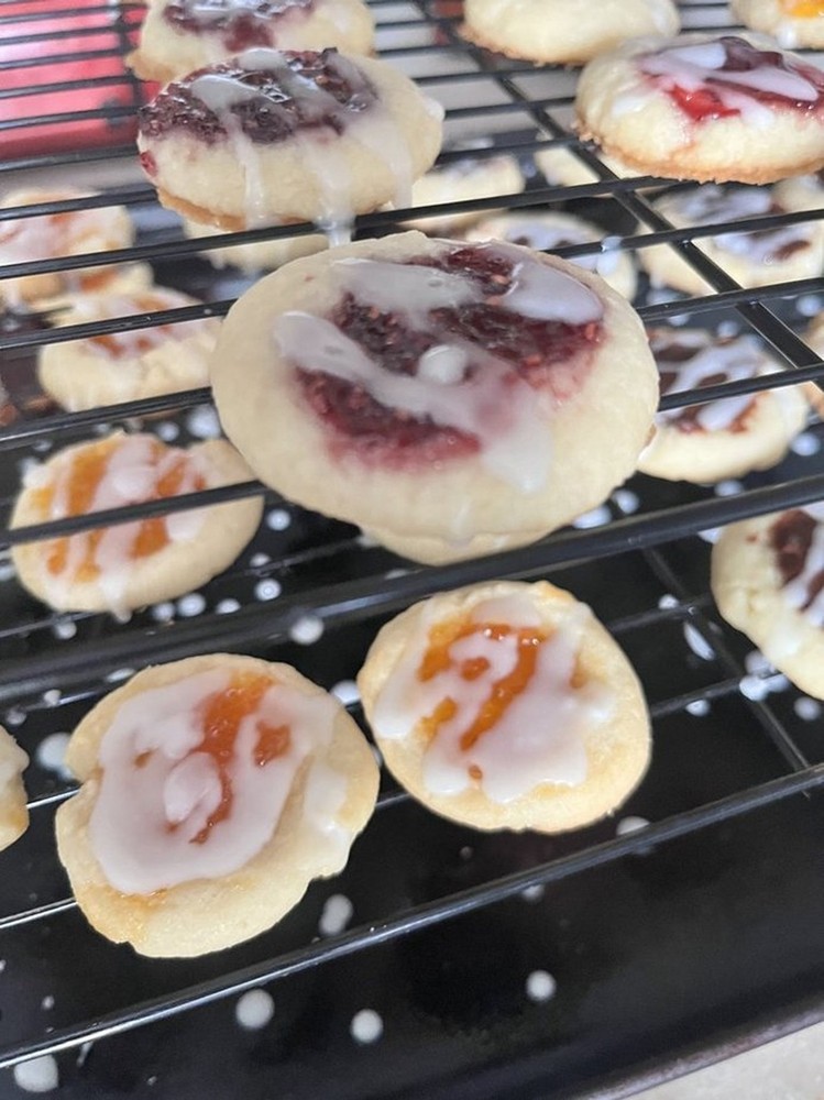 Vanilla Shortbread Thumbprint Cookies- Many Flavors & Sizes Available