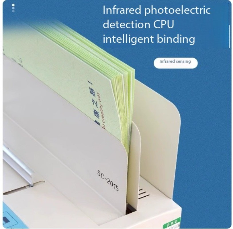 Fully Automatic Hot Melt Binding Machine Electric Glue Book Binder Office Tool