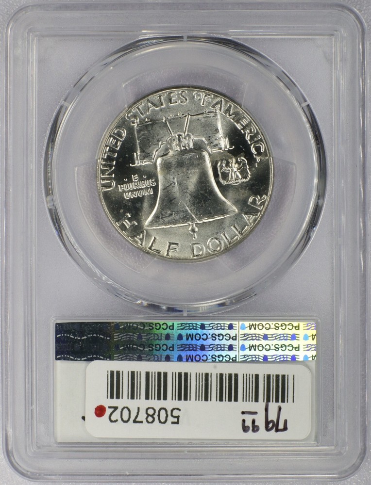 1961 50C Franklin Half Dollar - PCGS MS 65