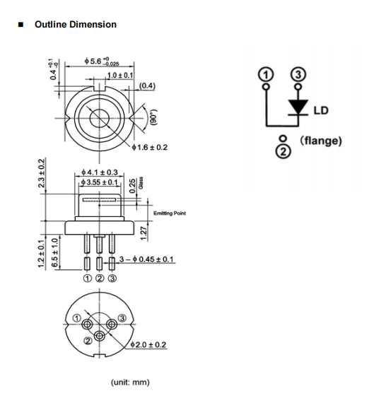 Lasertree 660nm 500mW Multimode Laser Diode Red