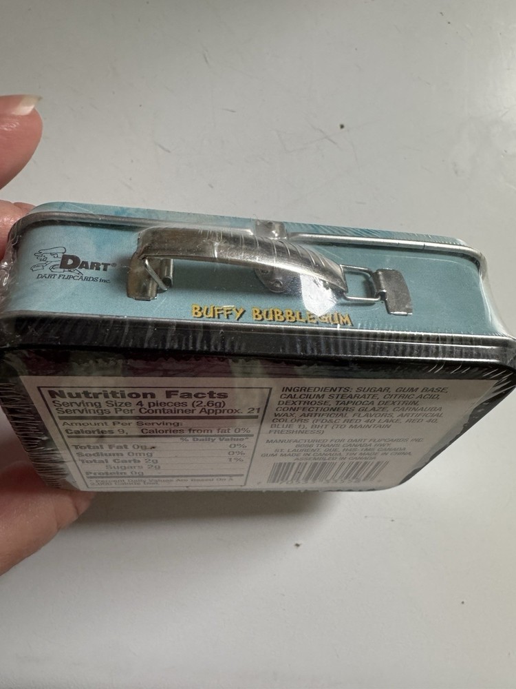 Buffy Vampire Slayer Mini Lunchbox Bubble Gum Tin 2002 Dart SEALED