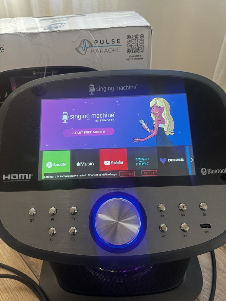 SINGING MACHINE ISM9033 WIFI TOUCHSCREEN KARAOKE SYSTEM TESTED