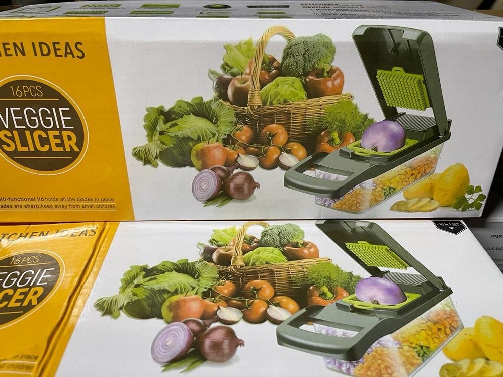 Kitchen Ideas Veggie Slicer/ Onion Chopper Pro - Gray