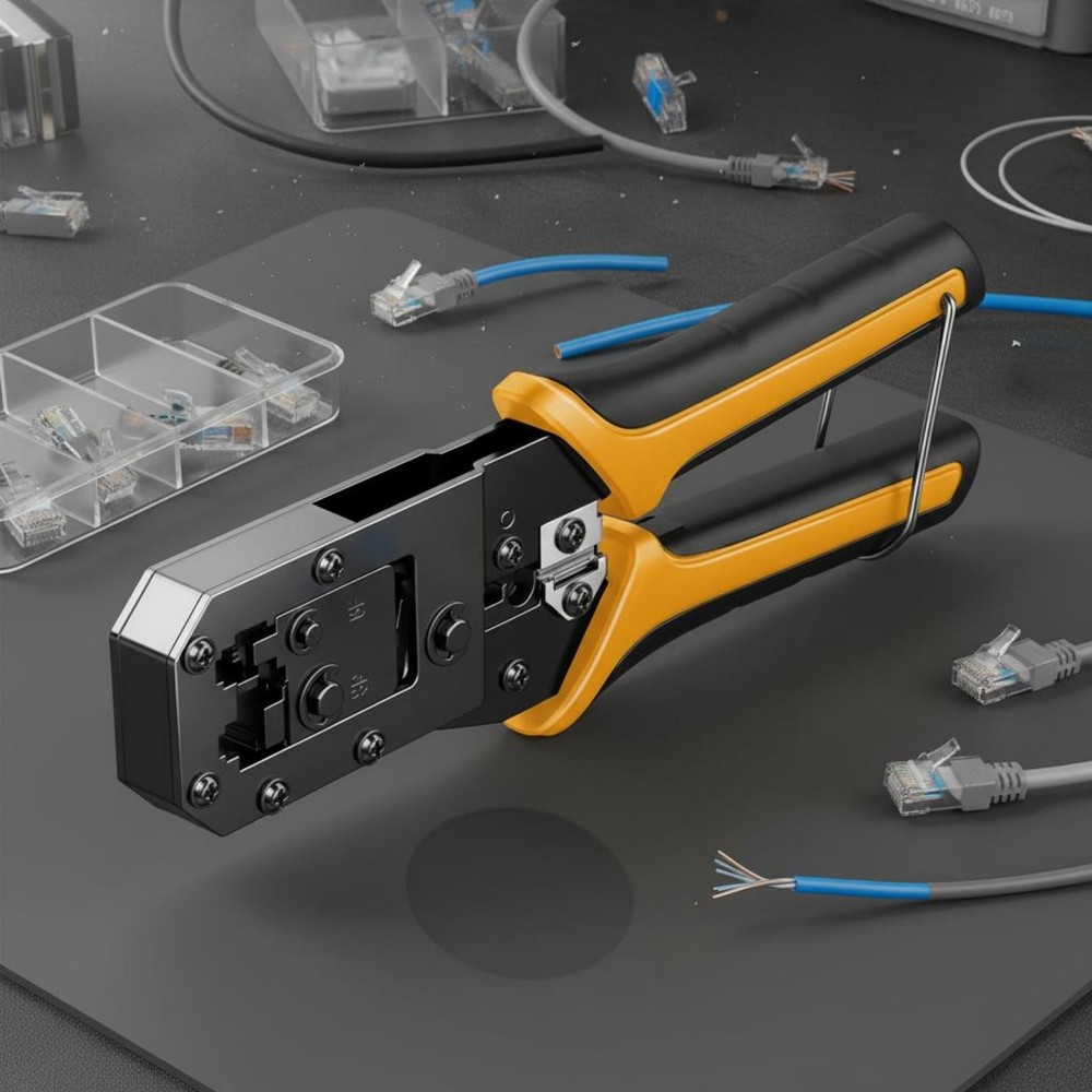 RJ45 Crimping Tool Multi-Functional Network Cable Heavy-Duty