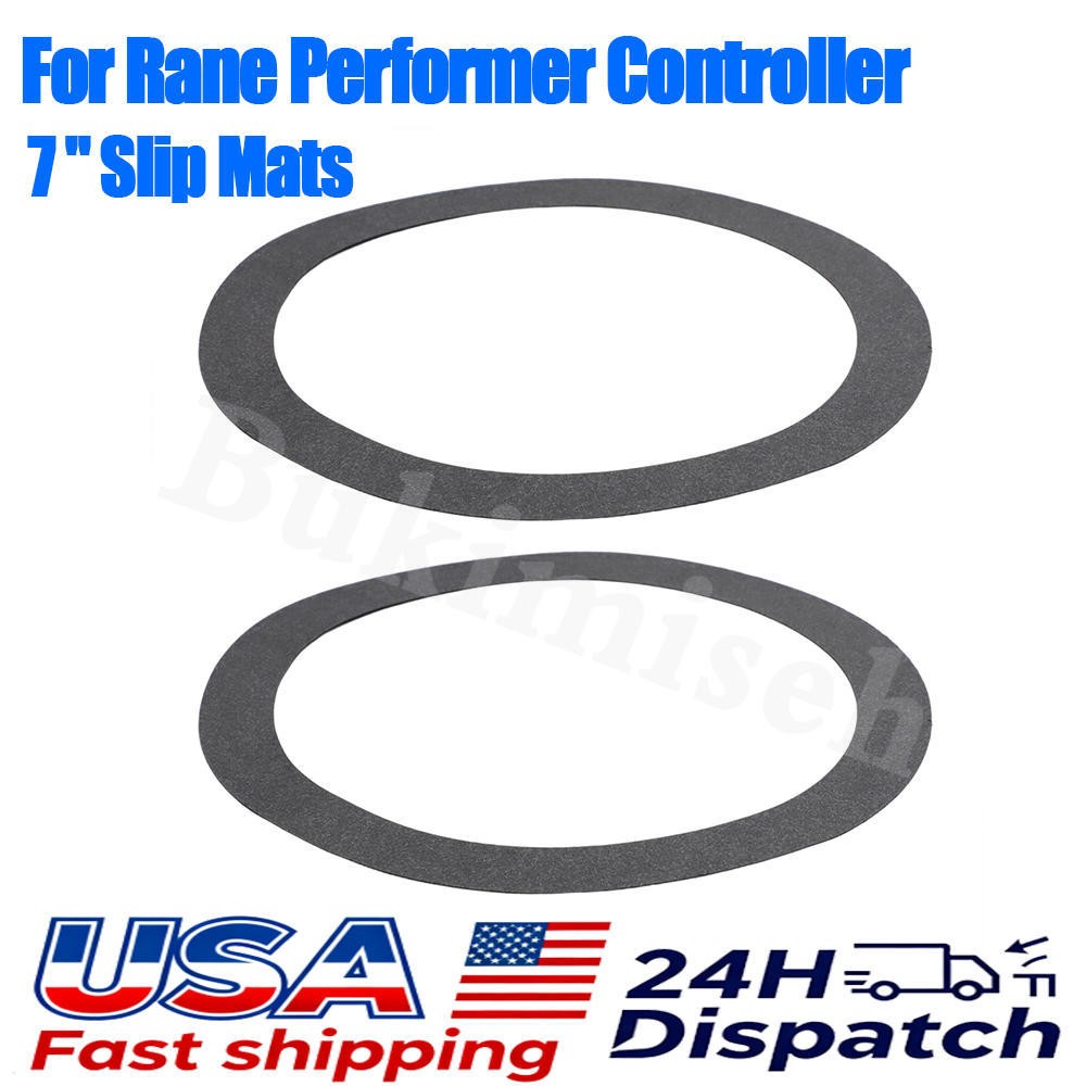 For Rane Performer Turntable Controller DJ Scratch Slipmat Thin Slip Rings 7''