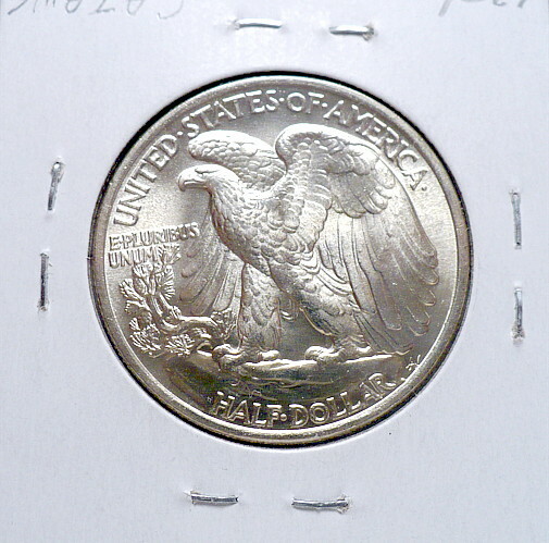 1942-P WALKING LIBERTY HALF DOLLAR, GEM+ BU/MS, NICE+, WHITE+ SHARP X, C155
