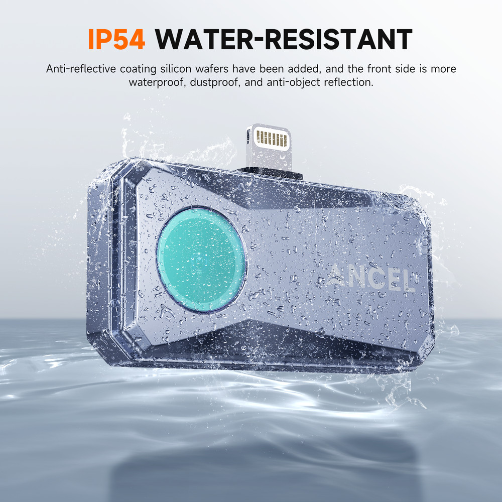 ANCEL 256x192 IR Thermal Imaging Camera for IOS Device 40mk Higher Sensitivity