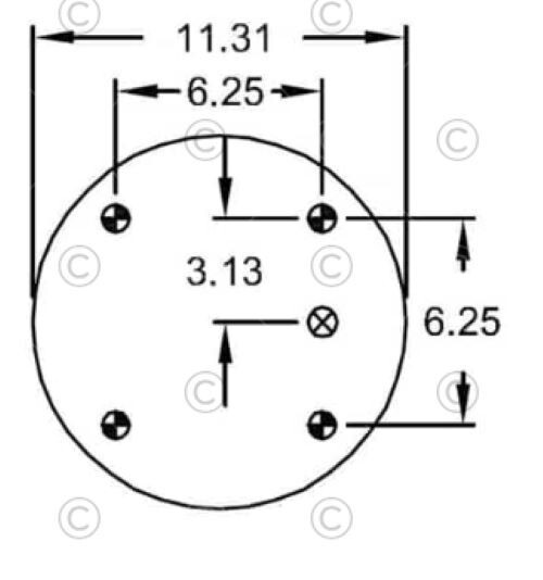 GOODYEAR 3B14-374 Triple Convoluted Bellows Air Spring