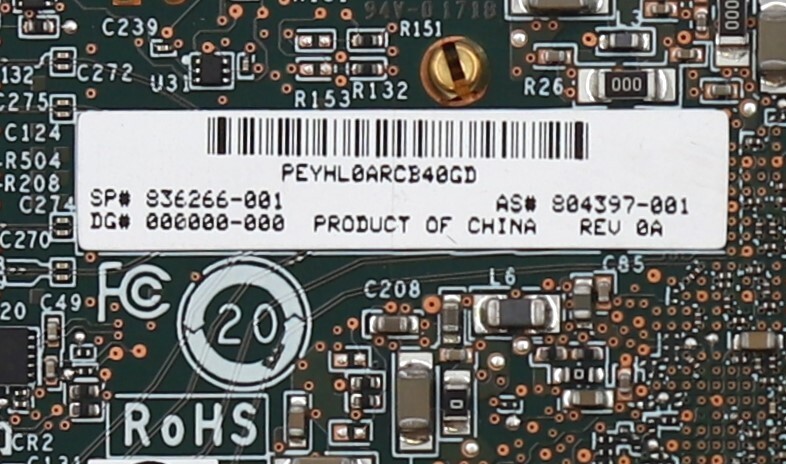 HPE Smart Array E208I-P SR G10 12Gb/s PCIe SAS Raid Controller P/N: 836266-001