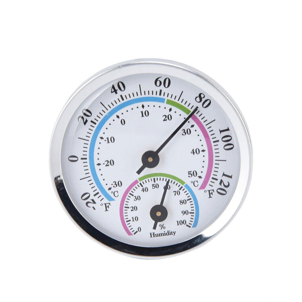 2pcs Analog Thermometer Hygrometer Humidity Meter Gauge Temperature Room Indoor