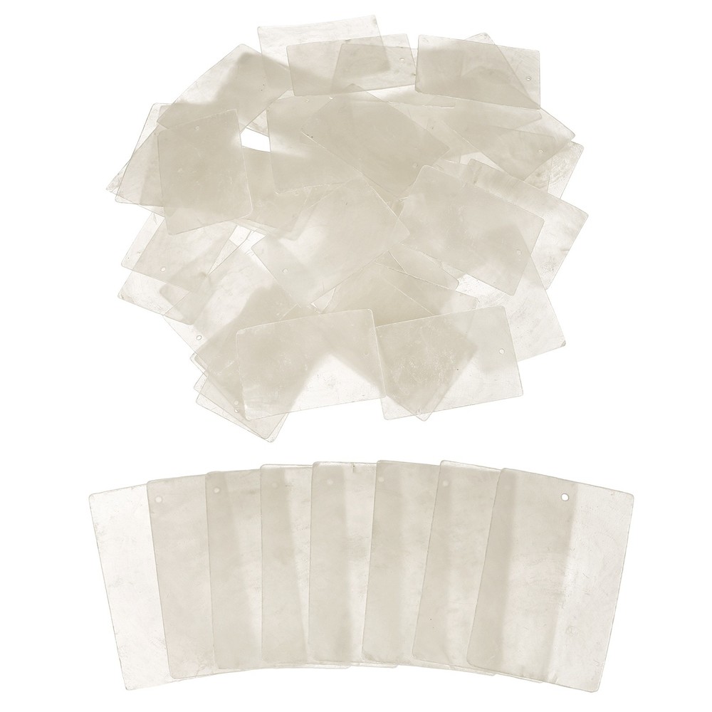 50 Pcs Capiz Shells 1.6" x 2.4", Single Hole