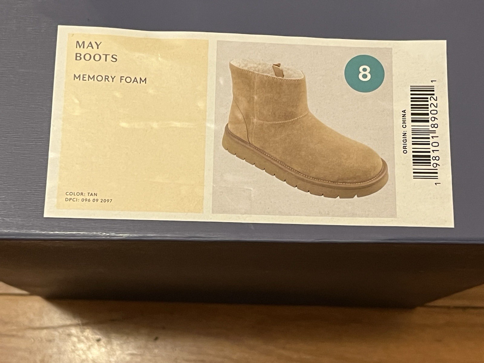 Universal Thread May Faux Suede Booties Tan Size 8 Women