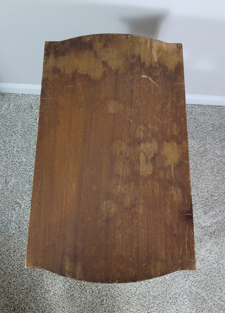 Vintage Mahogany Harp End Table