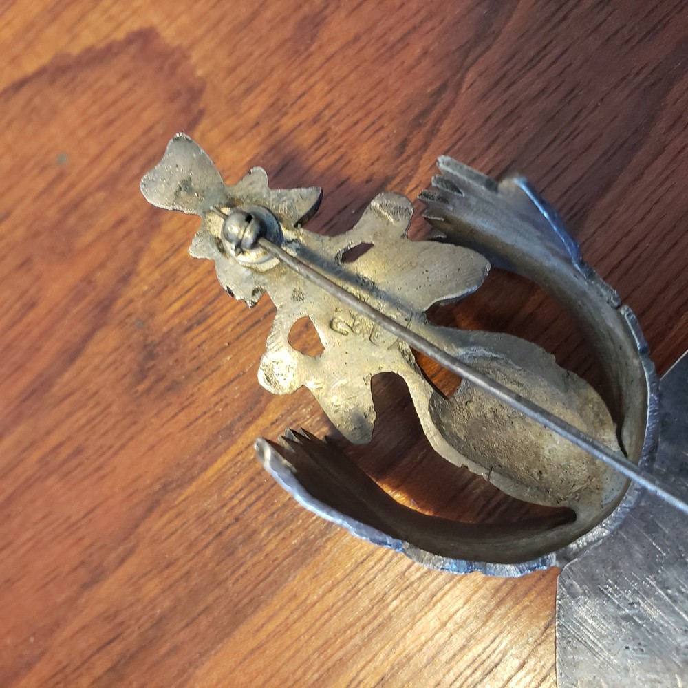 Nice antique / vintage Peruvian broche, silver?