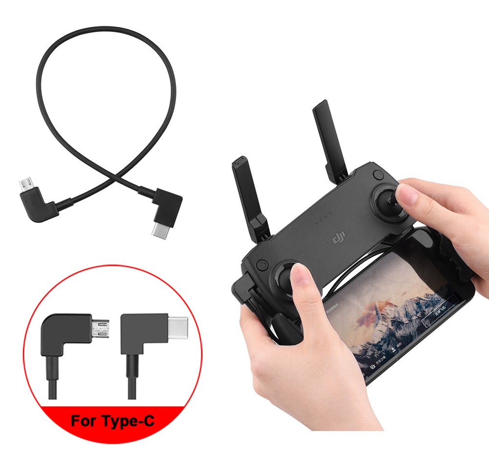 OTG Micro USB Type-C Cable Data Cord For DJI Mavic 2 Pro/Zoom Remote Controller