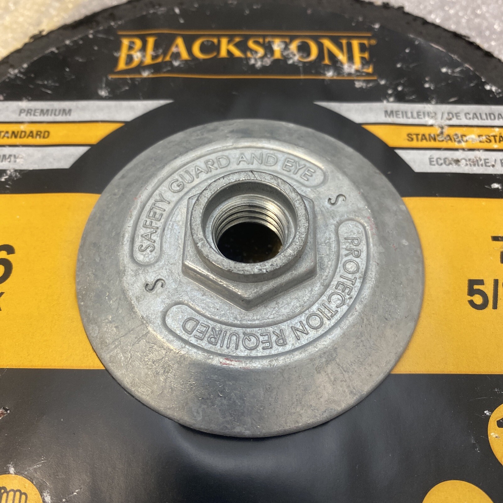 7" x 5/8"-11 Type 27 36-Grit Ceramic Flap Disc w/ Fiberglass Backing