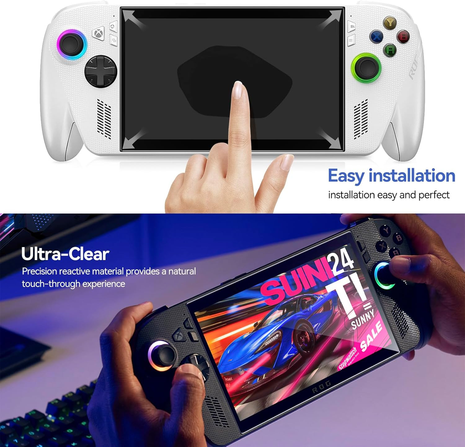 3-Pack Screen Protector for ASUS ROG Xbox Ally X/ROG Xbox Ally Handheld 2025, Te