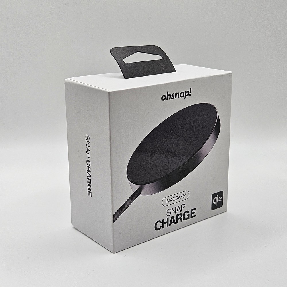 OhSnap Qi2 Wireless Magsafe Snap Charge Black