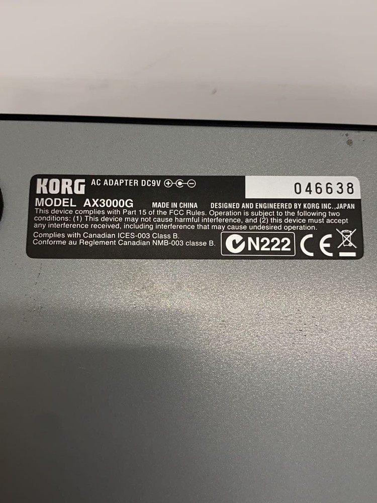 KORG AX3000G Multi Effects Guitar Pedal Processor Unit Only From Japan