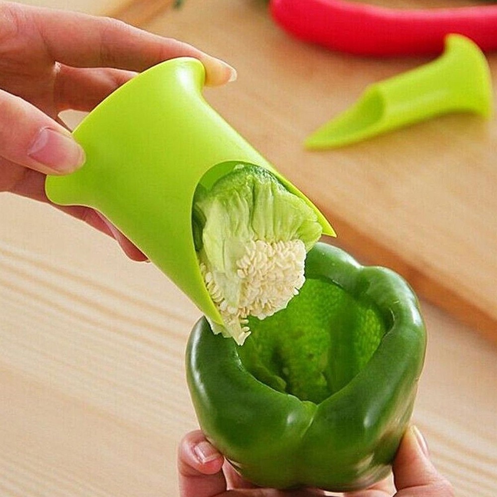 Tomato Corer Tool 2PCS Kitchen Vegetable Core Remover Portable Corer Tool Random