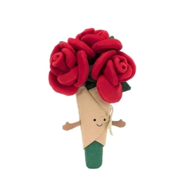 Jellycat Amuseable Rose Bouquet Plush NWT Valentine’s Day Gift