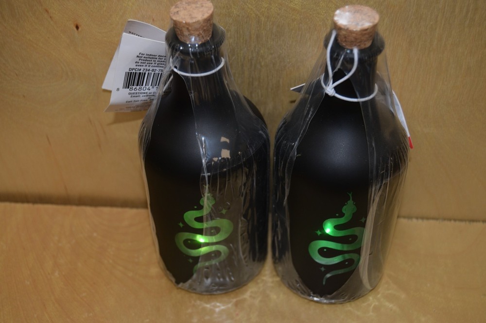 Potion Bottle (1 black) 2 pack LOT, New