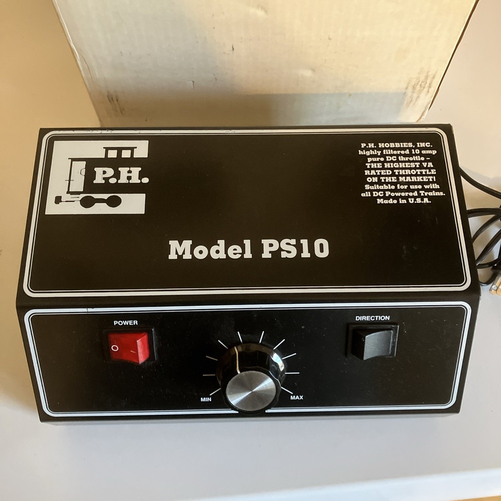 ph hobbies 10 amp transformer g scale PS10 NOS?