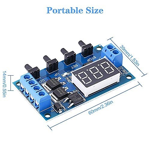 Adjustable Programmable Timer Delay Relay Module 5V-36V Digital Display Switch f