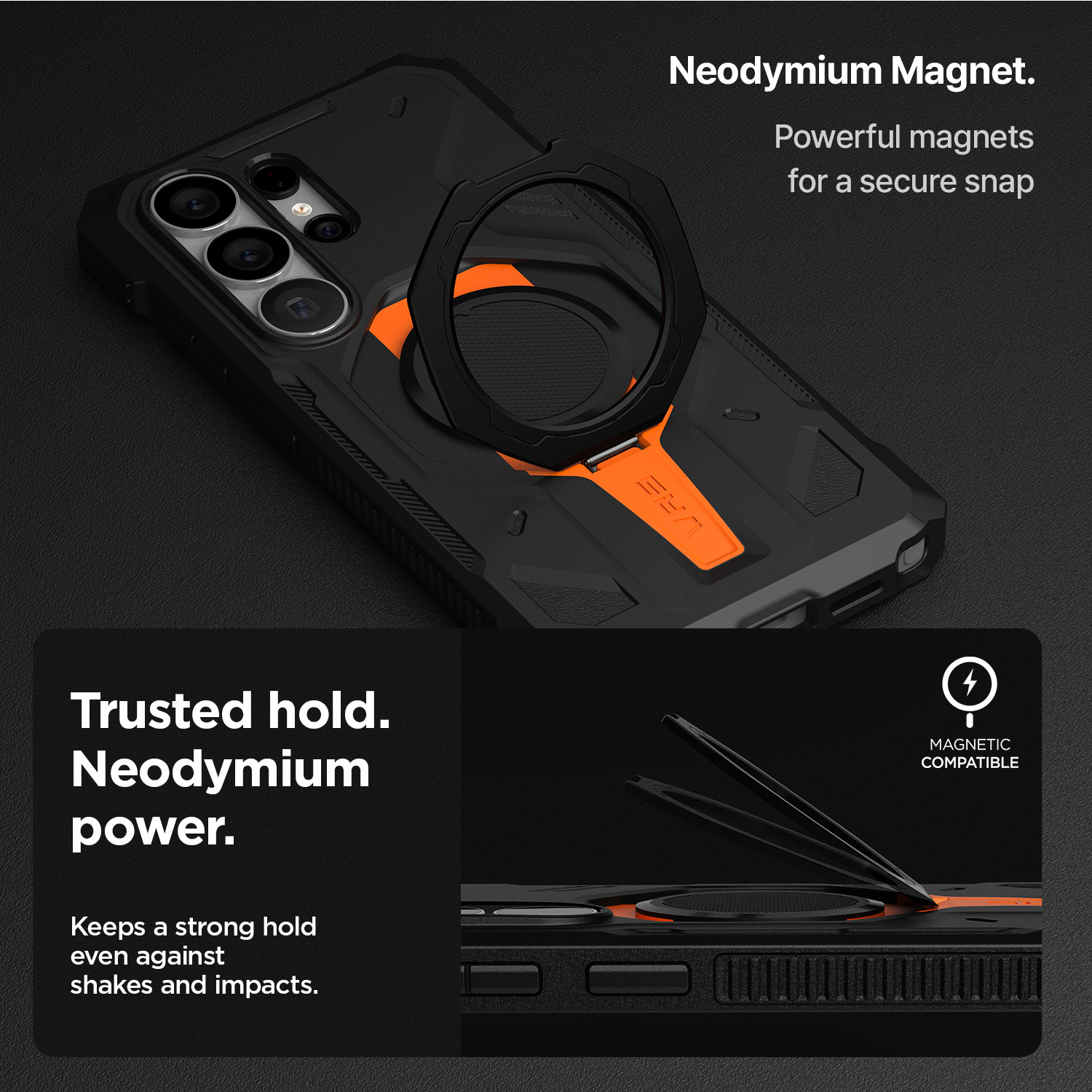 For Samsung Galaxy S26 Ultra Case VRS [Quickstand Pro] Magnetic Kicstand Case