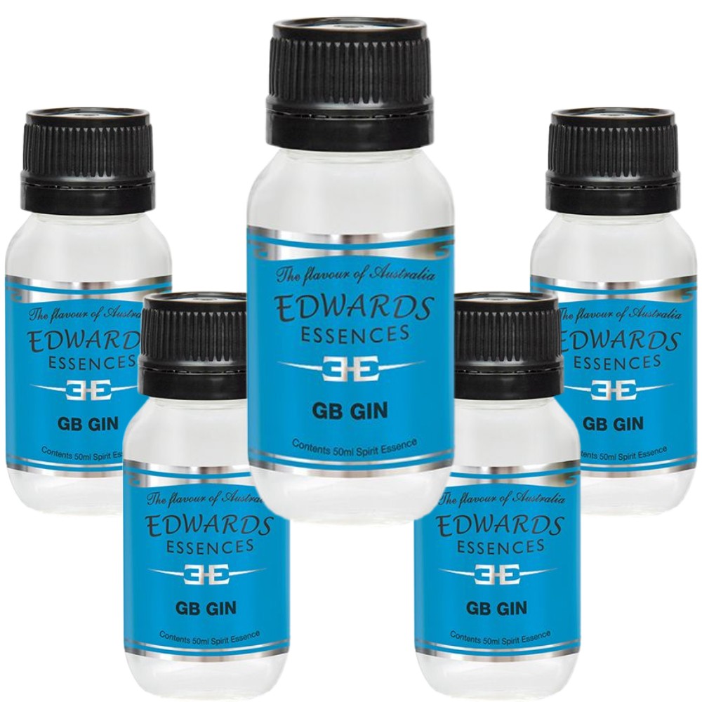 Edwards Essence GB Gin 50ml 5 Pack Brewing Distilling Spirits
