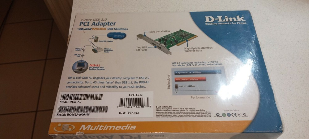 DUB-A2 DLink USB 2.0 Adapter DP DUB-A2
