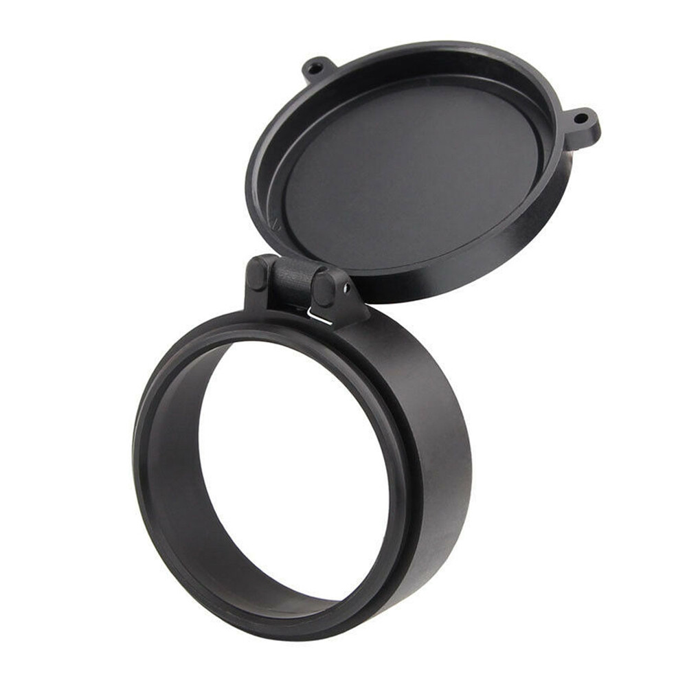 2Pcs Rifle Scope Lens Cover Flip Up Cap Objective Lense Lid Quick Spring Protect