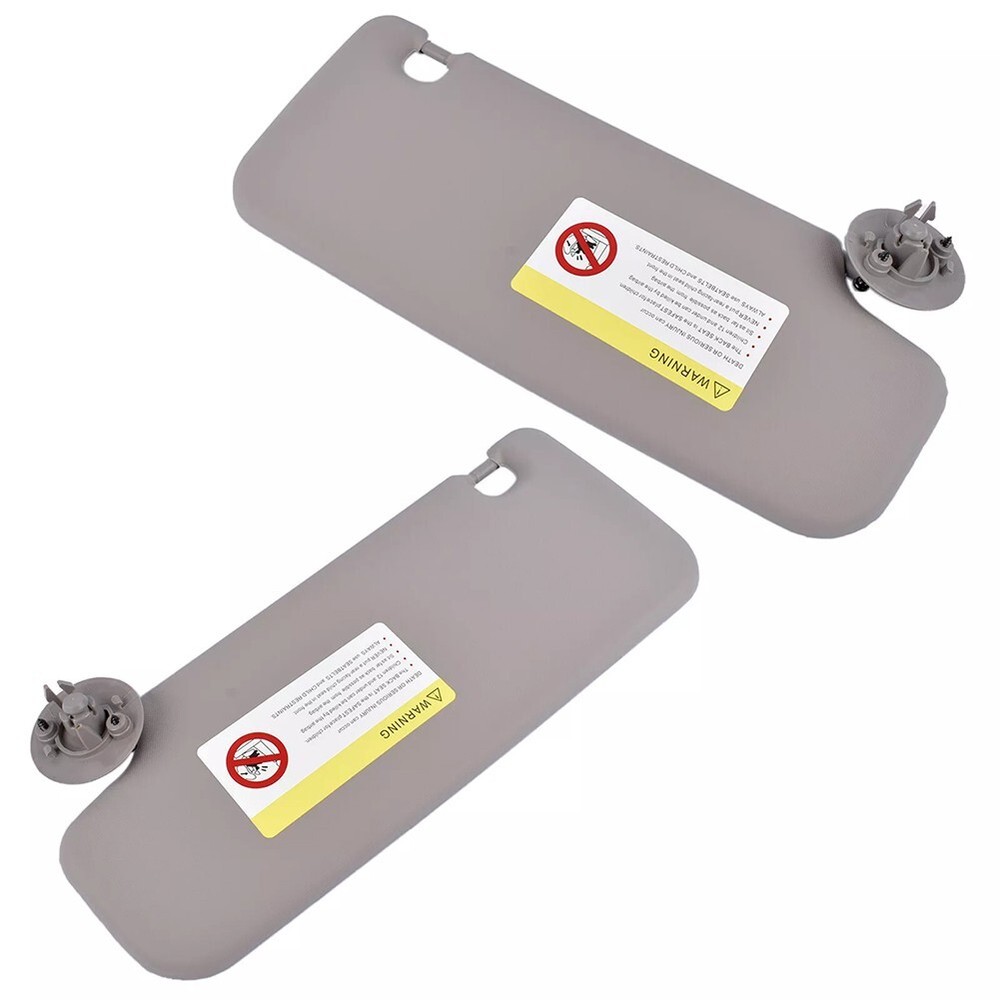 For Chevrolet Vehicles Gray Plastic Driver Passenger Side SUn VIsor Set