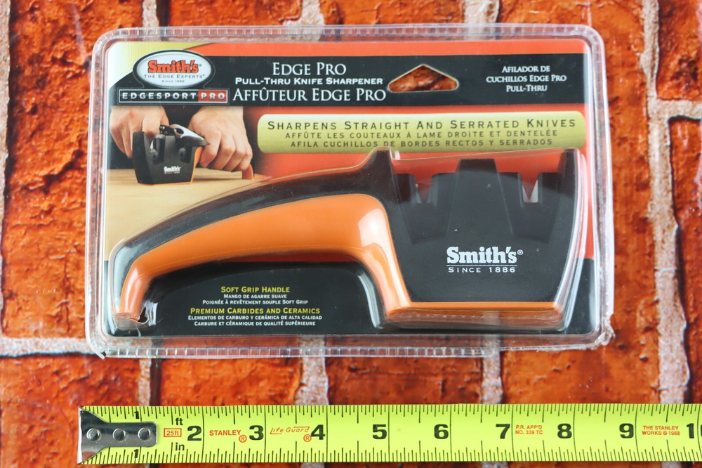 Smith's Edge Pro Carbide Pull-Thru Knife Sharpener For Straight & Serrated 50090