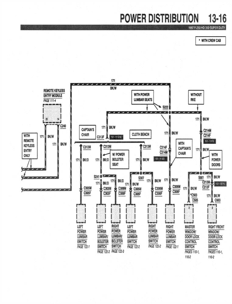1997 Ford F250 HD F350 F-Super Duty Electrical Vacuum Troubleshooting Manual
