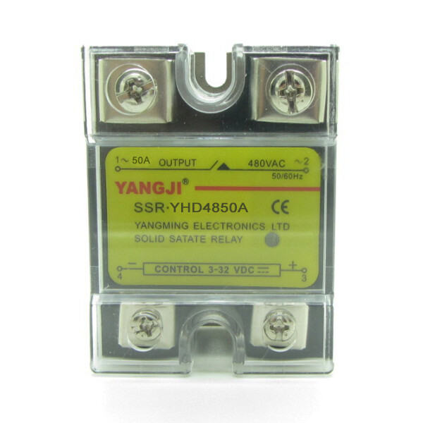 Solid State Relay SSR 50A DC3-32V Control AC24-480V DC Control AC YHD4850A